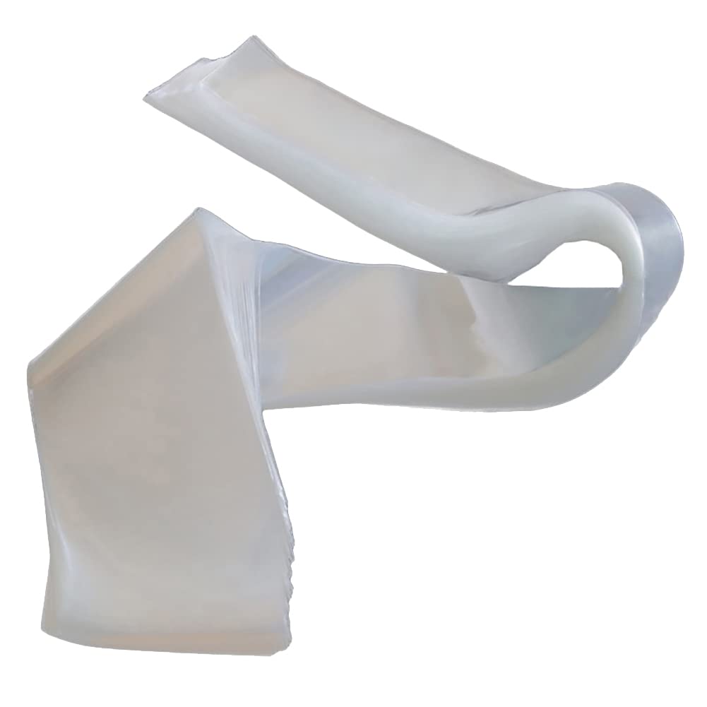 ccHuDE 100 Pcs Transparent Plastic Neck Tie Bags Long Flat Tie Pouches for Gifts