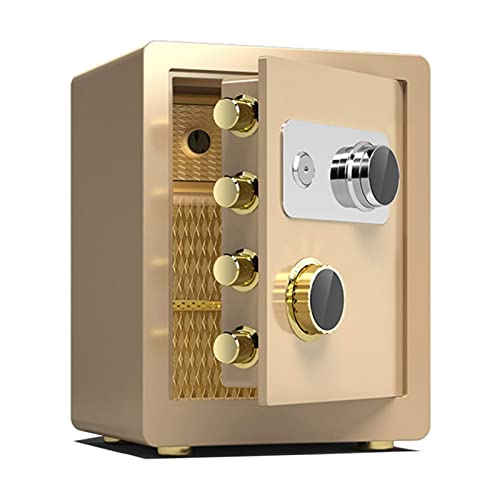 Coffre-fort mécanique RLKHXBS doré de 40 cm pour bureau et école