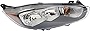 Evan-Fischer Headlight Assembly Compatible with 2014-2018 Ford Fiesta Halogen Hatchback/Sedan CAPA Passenger Side