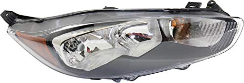 Evan-Fischer Headlight Assembly Compatible with 2014-2018 Ford Fiesta Halogen Hatchback/Sedan CAPA Passenger Side