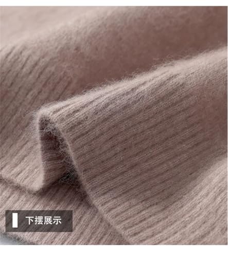 Men's Loose Autumn Winter Youth Solid Color Pullover Long Sleeve Thick Round Neck Knitted Bottoming Sweater4