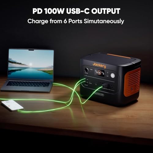 Jackery Explorer 1000 v2 Portable Power Station,1070Wh LiFePO4 Battery,1500W AC/100W USB-C Output, 1 Hr Fast Charge, Solar Generator for Camping,Emergency, RV, Off-Grid Living(Solar Panel Optional) 10 AI VOLT Generator Website 41K9R15UoJL. SL500 AI VOLT Generator Website