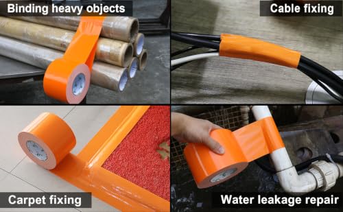 Ruban adhésif de fixation orange pour rénover vos conduits et organiser votre atelier - 7