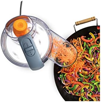 Kenwood, MultiPro Go FDP22.130GY, Food Processor, for Chopping, Slicing, Grating, Pureeing and Kneading Dough, with Express Serve, 1.3L Bowl, Knife blade, 4mm Slicing/Grating Disk, 650 Watts, Grey