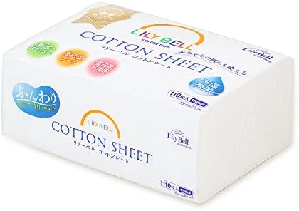 Lily Bell Soft Dry Wipes Cotton Tissue Disposable Face Towel (110 Count) 100% Cotton Wipes Cotton Facial Tissues for Sensitive Skin Facial Towels Disposable, Lint-Free, Dry and Wet Use, Strong Absorbent