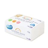 Lily Bell Soft Dry Wipes Cotton Tissue Disposable Face Towel (110 Count) 100% Cotton Wipes Cotton Fa