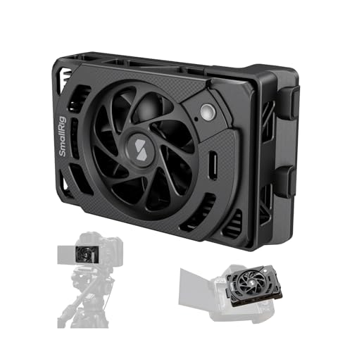 Image of SMALLRIG R50 V / R5 II / R5 / R50 / PowerShot V1 Camera External Cooling System with Dual-Speed Modes, Snap-On Cooling Fan with TEC Cooling Module for Sony ZV-E1 / A7 IV / A6700 / FX3-5063