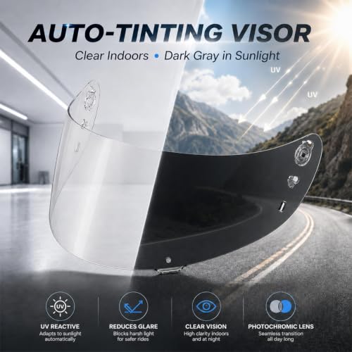 Image of PSLER Photochromic Helmet Visor for Airform Airmada Airframe