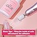 Makartt Quick Nail Glue for Press on Nails: Acrylic Nail Tips-Fake Nails-Salon Quality Strong Brush On Nail Glue-Quick Dry Easy Application No Need for Nail Lamp Durable & Long-Lasting 7ML 2Pcs