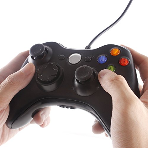 Wired Usb Game Controller Gamepad Game Joystick Joypad For Microsoft Xbox 360/Slim & Windows Pc (Black) #TOP3