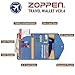ZOPPEN Passport Holder Women/Men, Multi-purpose Rfid Blocking Travel Passport Wallet (Ver.4) Travel Essentials Tri-fold Document Organizer Holder, (#31 Honolulu Blue)