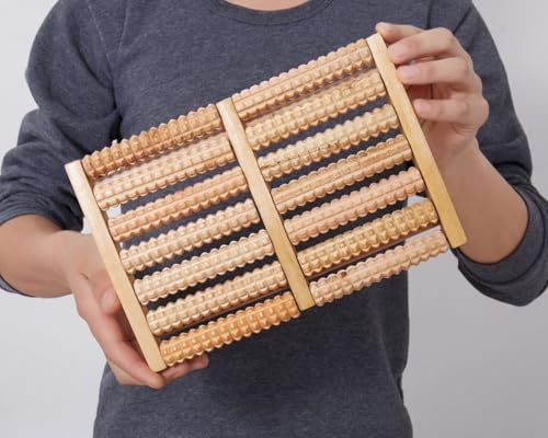 Masajeador Dual para Pies, Rodillo para Alivio del Dolor en Talones y Arco, Herramienta de Reflexología para Liberación Miofascial y Acupresión de Puntos Gatillo miniatura 6