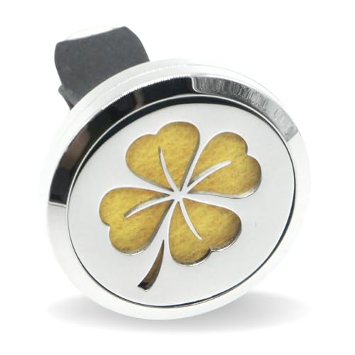 Zen’Arôme Diffuseur d’Huile Essentielle pour Voiture Clip’Arôme Trèfle - Diffuseur et 5...