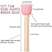 WHQXFDZ 40 Pieces 0.5 inch Round Sponge Foam Brush Set Paint Brush Wooden Handle Foam Brush Sponge Painting Tools for Painting Crafts(0.5inch)