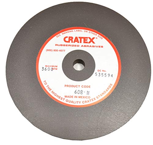 Cratex #608M Rubberized Abrasive Wheels 6X1/2X1/2 Medium