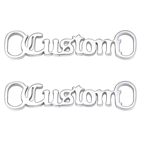 Supcare Personalized Shoelace Buckle Stainless Steel Nameplate Lace Tag Shoe Decoration Gifts for Men Custom 2 Pcs Shoe-Buckle Charms for Sneakers Cover