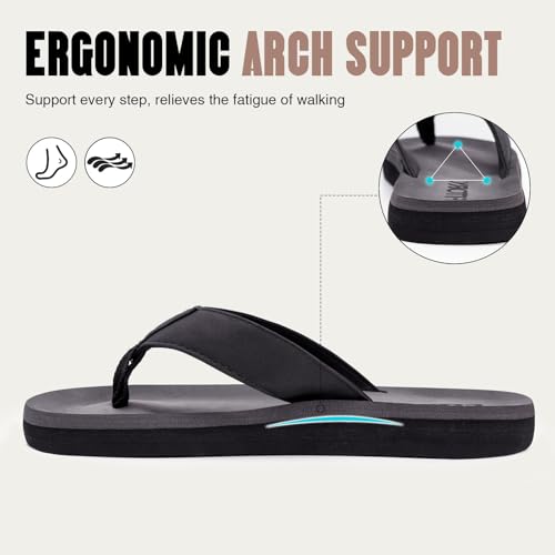 Image of FITORY Men's Flip-Flops, Thongs Sandals Comfort Slippers for Beach