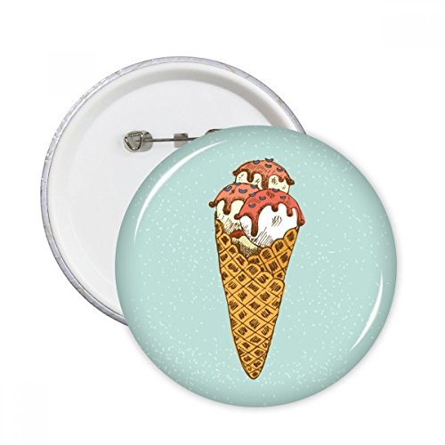 Pins badge bouton crème glacée pour masquer les imperfections et personnaliser un vêtement usé