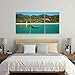Floating Jetty pier Bay Thailand 3 Piece Canvas Wall Art for Living Room Bedroom Office Framed Prints Pictures Painting Wall Decor Artwork for Walls Set of 3