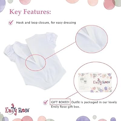 Emily Rose 18 Doll Birthday Princess 3PC Outfit with Tutu & Tiara | Clothes Set is Compatible with American Girl Dolls | USA Brand - Gift Boxed | Ages 5+ | NO Doll