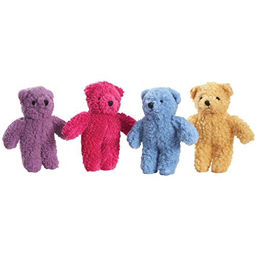 Zanies Berber Bear Dog Toys, Yellow