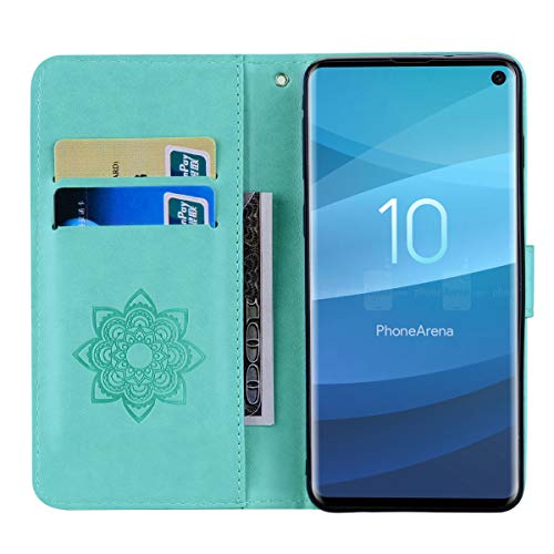 Hoesje voor Galaxy S10 Flip PU Lederen Portemonnee Etui Hoezen Protector met Magnetische Houder Shock Proof Telefoonhoes… - Image 4