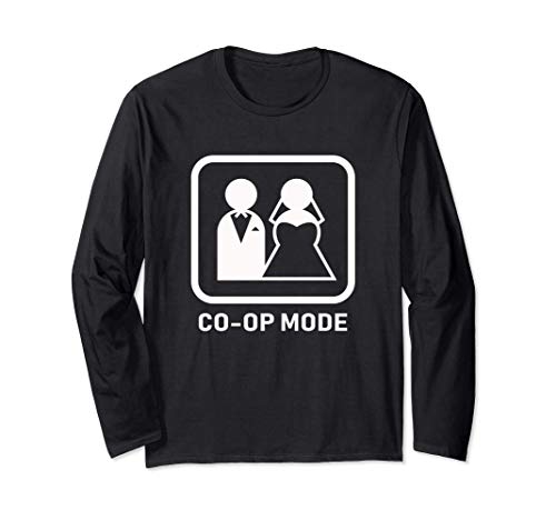 Gamer Couple / Marriage Gift Idea - Funny Video Game Co-op Maglia a Manica
