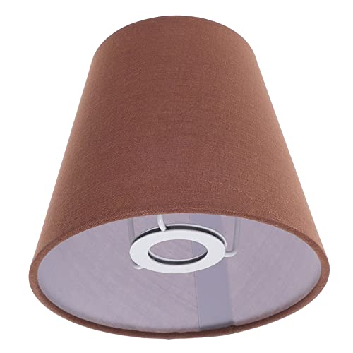 Image of CAXUSD Fabric Lamp Shade Pendant Light Shade for Table and Floor Lamps Stylish Grey Lampshade for Home Decor Versatile Light Shade for Various Lighting Fixtures