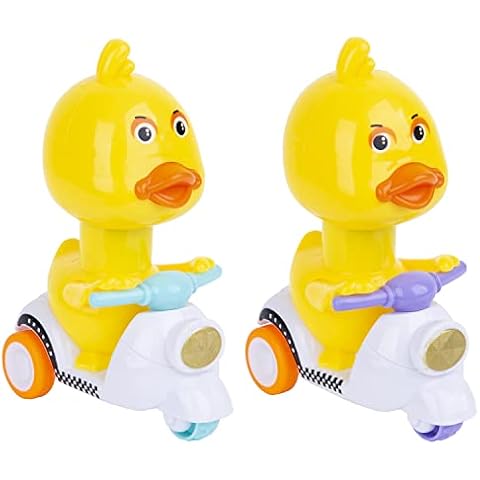 Set of 2 Little Duck Motorcycle Toy, Pull Back Cars, Press & Go Toy, Preschool Mini Car Pressure Toy, Novelty Animal Toy for Toddlers Infant Boys and Girls Cover