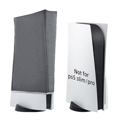 Mcbazel - Funda protectora para PS5 (resistente al agua, resistente a los arañazos, para Playstation 5 Digital Edition / Ultra HD, consolas, color gris (no para PS5 Slim/Pro) | Ya disponible en tu tienda friki favorita! En mundofriki.es!