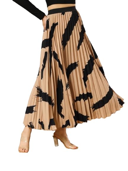 zwerlon | Effortlessly and Beautiful Floral | Floral Pleated Maxi Skirts for Women | Perfect Long Sleeve, Elastic Waist-picture-32