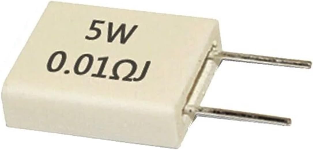 10pcs BPR56 5W Non - inductive Ceramic Cement Resistors: 0.001-0.5Ω (0.1R, 0.15R...), Ideal for Precise Circuits(0.1 ohm)