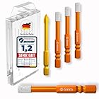 Bachsam® Diamantbohrer Set (4 Stück) 6mm Fliesenbohrer Glasbohrer Keramikbohrer Porzellanbohrer Feinsteinzeugbohrer Granitbohrer – Bohrkrone Fliesen mit Sechskantschaft. (6mm Diamantbohrer)