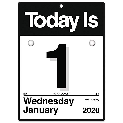 Télécharger AT-A-GLANCE 2020 Calendrier mural quotidien 15 x 15 cm Mini une page par jour Motif Today is (K1-00) Livre PDF Gratuit