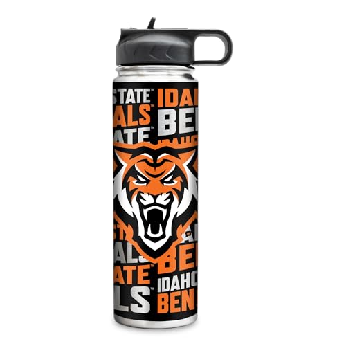 Rico Industries NCAA Idaho State Bengals Standard 22oz Stainless Steel Tumbler with Lid - Great For Coffee, Tea, Water or Cocktails