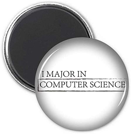 Quote I Major In Computer Science Refrigerator Magnet Sticker Decoration Badge Gift image 2