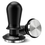 PHILORN 58mm Coffee Tamper, Espresso Spring Loaded Tamper with Ripple Base, Coffee Hand Tampers fit 58mm Portafilter, for Home and Office, Stainless Steel Espresso Tamper for Barista Machines