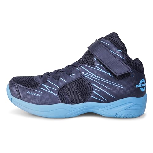 Image of Nivia Panther 3.0 Basketball Shoes for Boys, Designed for On-Court Performance and Versatile Sports Activities, Sports Shoes for Kids, Basketball Shoes (Black)