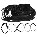 SECFOU 50 Stück Teiliges Gummiband Flachriemen für Kassettendeck Reparatur Langlebige Antriebsriemen für Recorder Videogeräte DVD Flexible Kassettenwartung