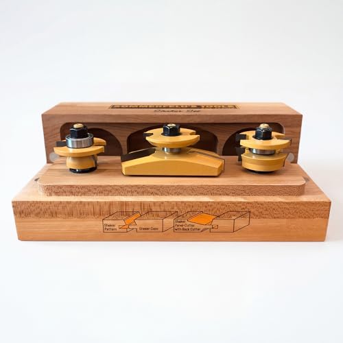 Sommerfeld Tools 3-Pc Shaker Cabinet Door Router Bit Set