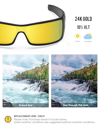 Image of BLAZERBUCK Anti-salt Polarized Replacement Lenses for Oakley Batwolf OO9101 Sunglass