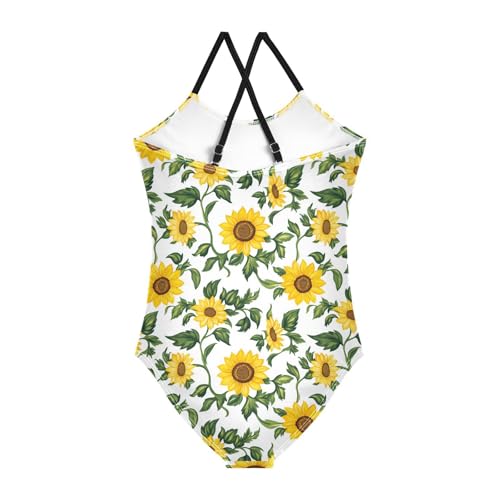 KLL Girl's Swimsuit 1 Piecing Beach Swimwear Teen Bathing Suits for Girls2