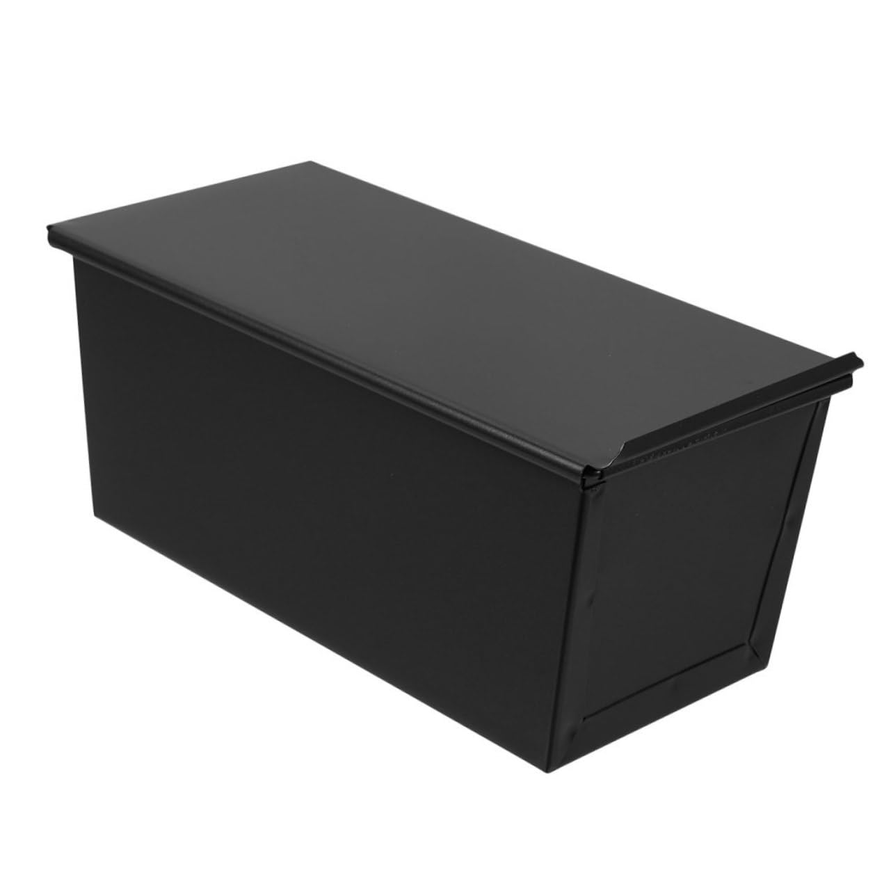 Alipis 3 Moldes Deslizantes Para Tostadas Sin Pan Para Masa Madre Reutilizables Para Hornear Con Tapa Y Bandeja De Drenaje De Silicona Pequeños De Hierro Y Color Negro