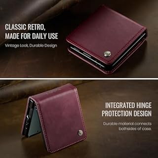 Phernykas Cover per Samsung Galaxy Z Flip 7, [Porta Carte] [Magnetica] Premium PU Pelle Flip Custodia Cellulare Protection per Galaxy Z Flip 7 Case, Blu-verde