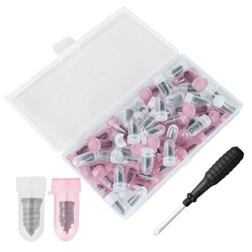 Image of Tire Plugs Nails Screw in Tire Repair Screws Kit with Screwdriver 2 Size