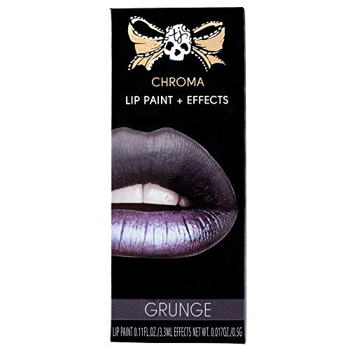 Tattoo Junkee Grunge, Blue Gray Shade, 2-in-1 Lip Kit With Matte Liquid Lipstick & Shimmer Powder, Long Lasting, Cruelty Free