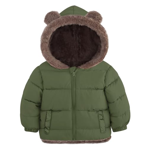 ADUKIDE Toddler Puffer Jacket with Bear Ears