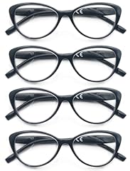4 Pairs of Black Reading Glasses