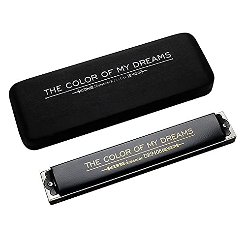 SWAN - Armónica polifónica de 24 agujeros para la boca, órgano C de gama alta para niños principiantes adultos con funda (T-2408) Cover