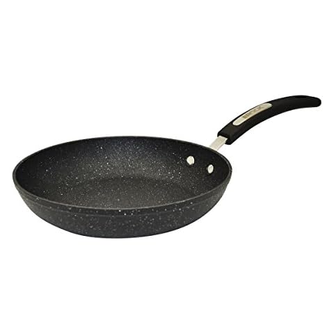 Starfrit The Rock 20cm (8") Non-Stick Fry Pan - Durable Forged Aluminum - Oven Safe - PFOA Free - Easy to Clean - Black Cover